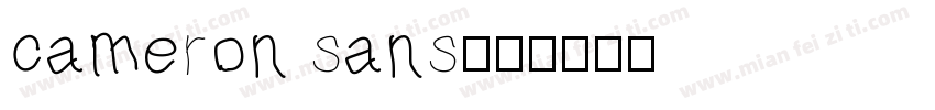 cameron sans字体转换